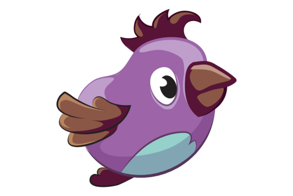 Cartoon Pigeon: A Purple Bird Embroidery Review