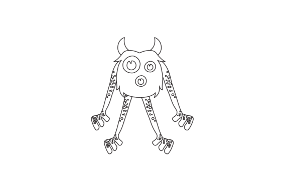 Monster Funny Icon Coloring Page Review