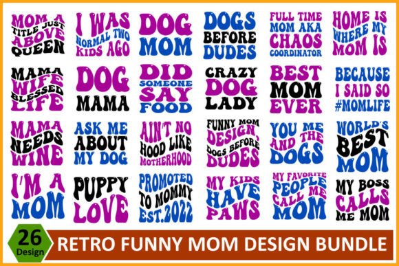 Retro Funny Mom SVG Design Bundle Review